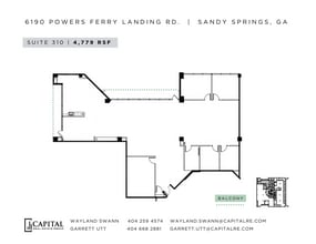 6190 Powers Ferry Landing Rd, Atlanta, GA à louer Plan d’étage- Image 1 de 1