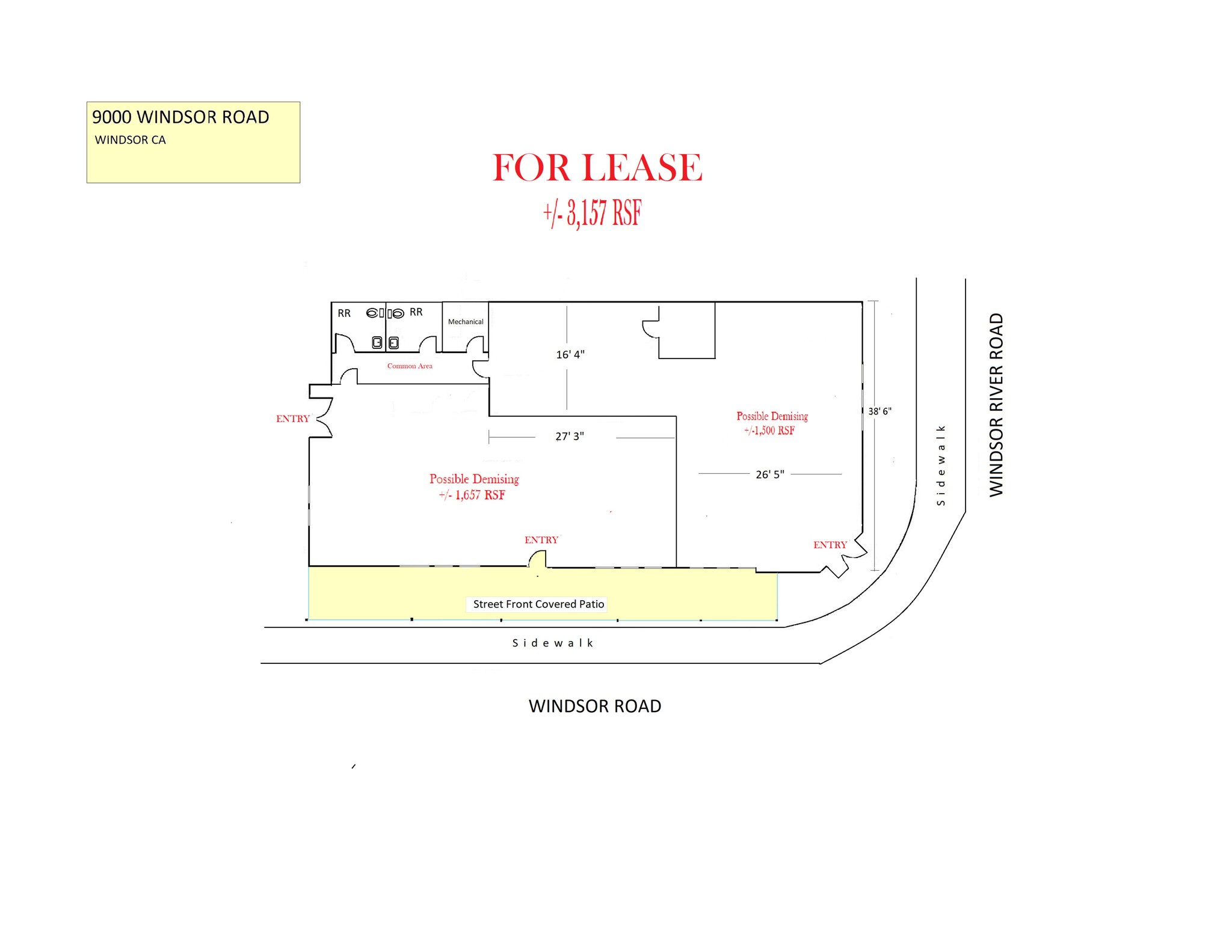 9000-9026 Windsor Rd, Windsor, CA for lease Site Plan- Image 1 of 1