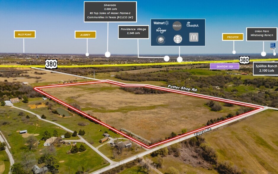 4700 S Potter Shop Rd, Cross Roads, TX à vendre - Photo principale - Image 1 de 3