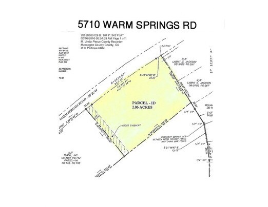 5710 Warm Springs Rd, Columbus, GA à vendre Plan cadastral- Image 1 de 3