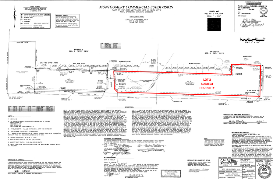 801 State Highway CC, Nixa, MO à vendre - Plan de site - Image 2 de 2