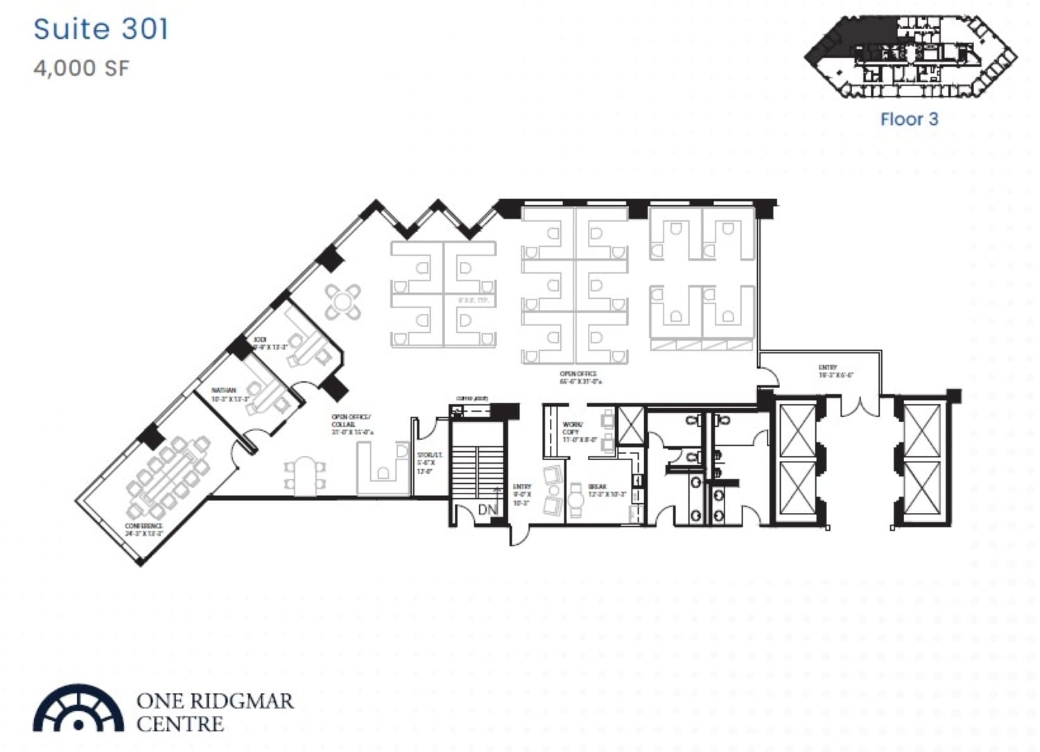 6500 West Fwy, Fort Worth, TX à louer Plan d’étage- Image 1 de 1