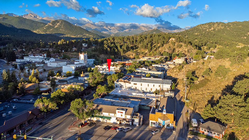 116 E Elkhorn Ave, Estes Park, CO for sale - Aerial - Image 1 of 15