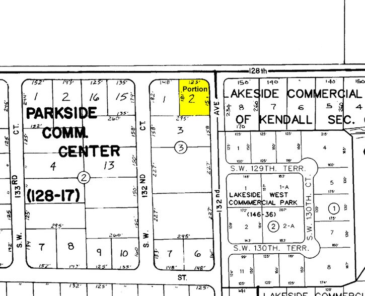 13200 SW 128th St, Miami, FL à louer - Plan cadastral - Image 2 de 20