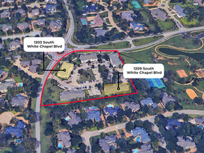 1209 S White Chapel Rd, Southlake, TX - AERIAL  map view