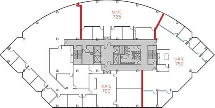 9255 Towne Centre Dr, San Diego, CA à louer Plan d’étage- Image 1 de 9