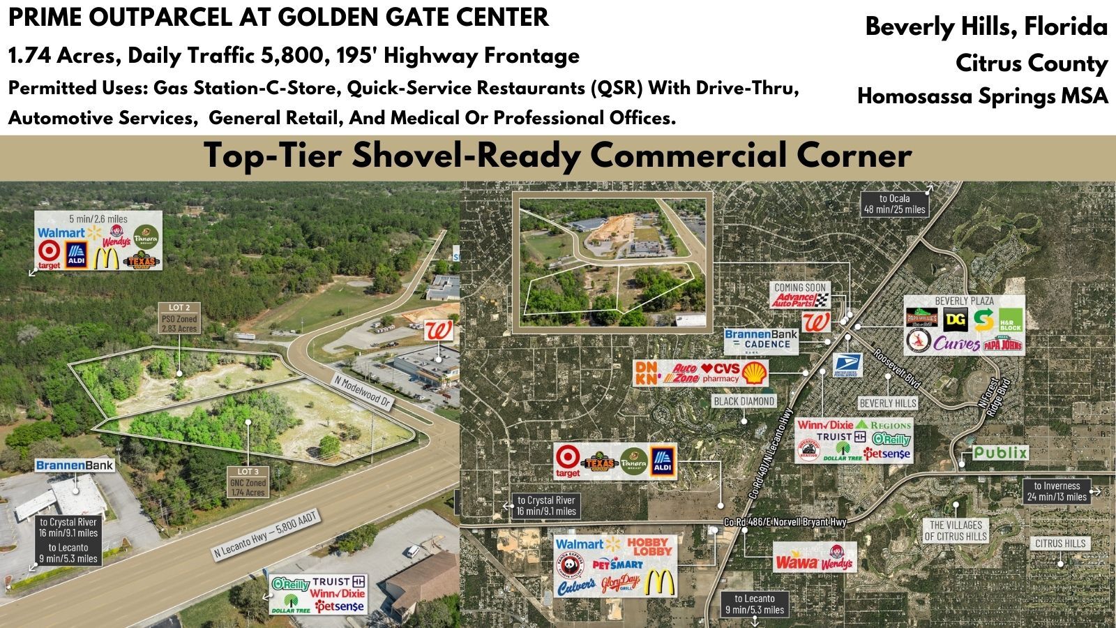 4038 N Modelwood Dr, Beverly Hills, FL à vendre Photo du bâtiment- Image 1 de 13