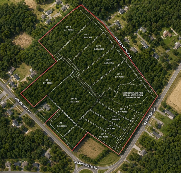 0 Woodtrail Dr. Dr, Gaston, SC à vendre - Aérien - Image 1 de 3