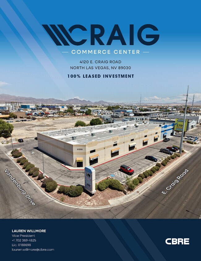 Plus de détails pour 4120 E Craig Rd, North Las Vegas, NV - Flex à vendre