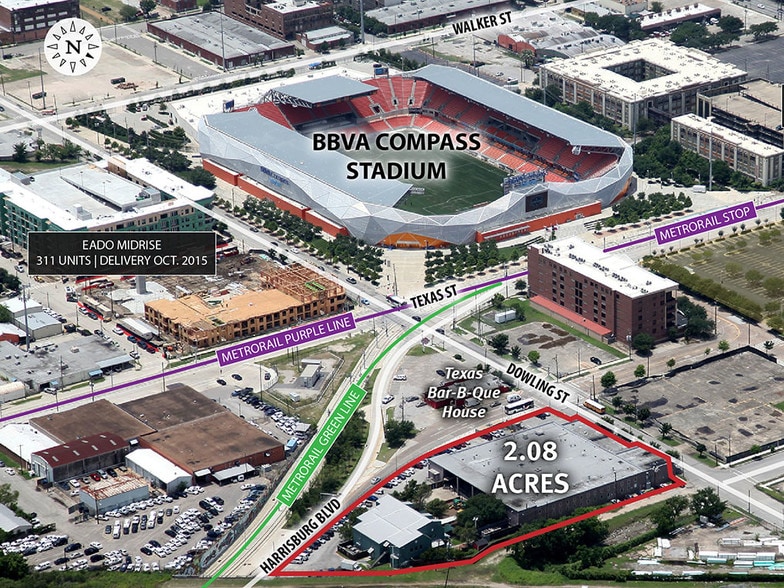 419 Emancipation Ave, Houston, TX for lease - Aerial - Image 2 of 61