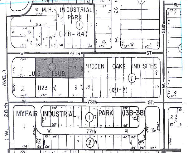 2746-2772 W 79th St, Hialeah, FL à louer - Plan cadastral - Image 2 de 2