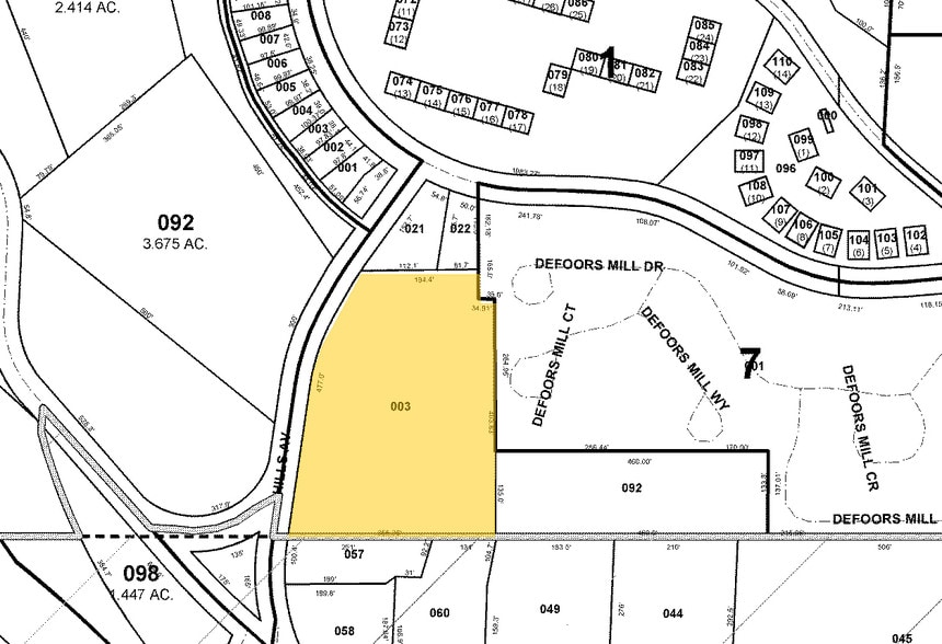 2115 Hills Ave NW, Atlanta, GA for lease - Plat Map - Image 3 of 9
