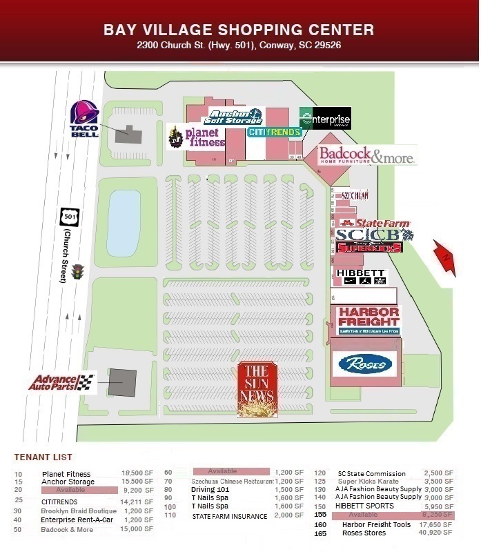 2300 Church St, Conway, SC for lease Site Plan- Image 1 of 3