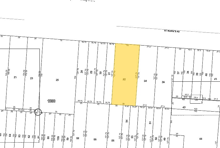 966 Saint Marks Ave, Brooklyn, NY à vendre - Plan cadastral - Image 2 de 2