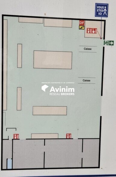 Commerce de détail dans Chenôve à louer - Plan d’étage - Image 3 de 4