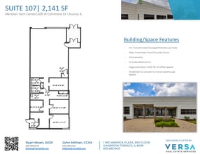 550 N Commons Dr, Aurora, IL à louer Plan d’étage- Image 1 de 2