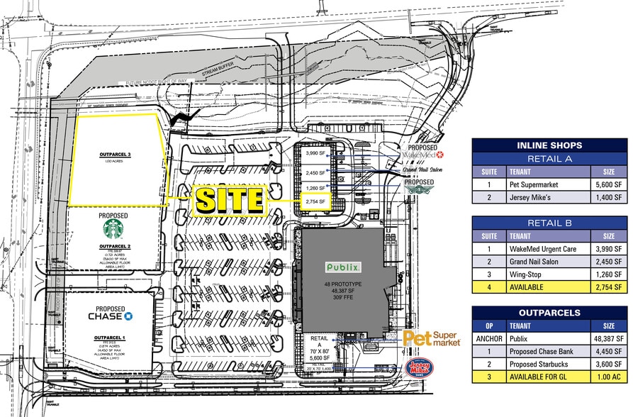 NC-42, Garner, NC for lease - Site Plan - Image 1 of 3