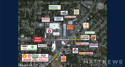 2670 Creighton Rd, Pensacola, FL - Aérien Vue de la carte