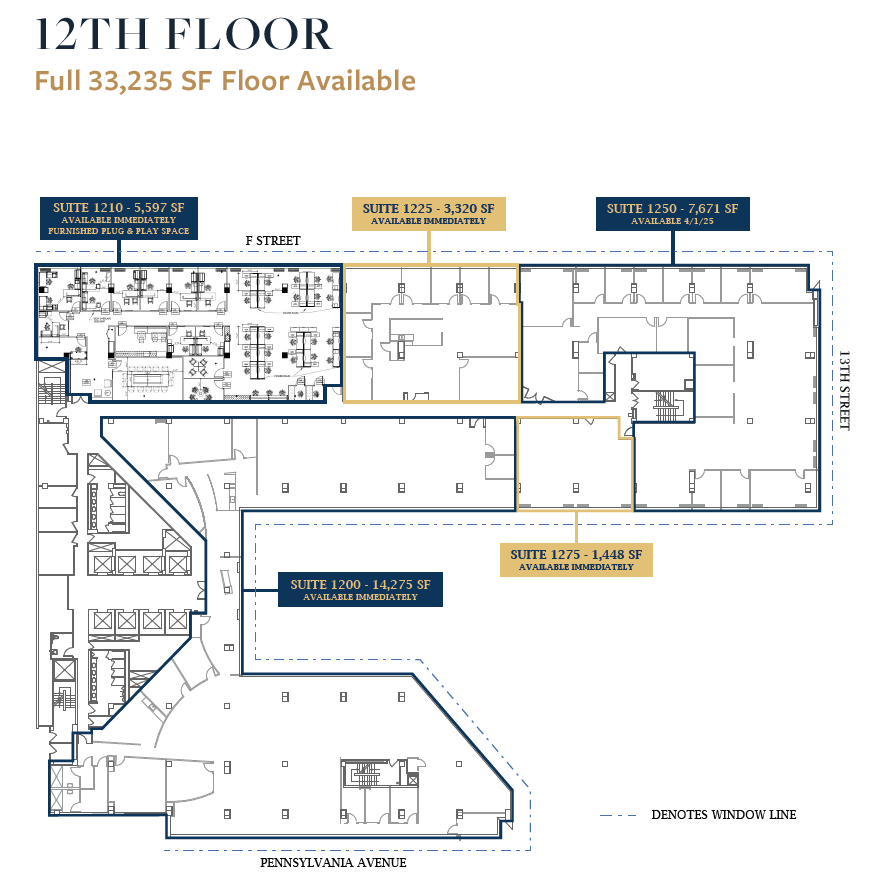 1331 Pennsylvania Ave NW, Washington, DC à louer Plan d’étage- Image 1 de 11