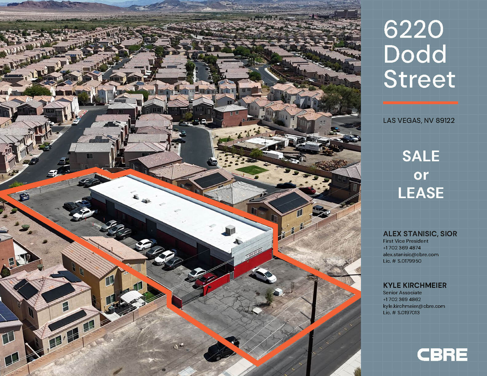 6220 Dodd St, Las Vegas, NV à vendre Aérien- Image 1 de 5