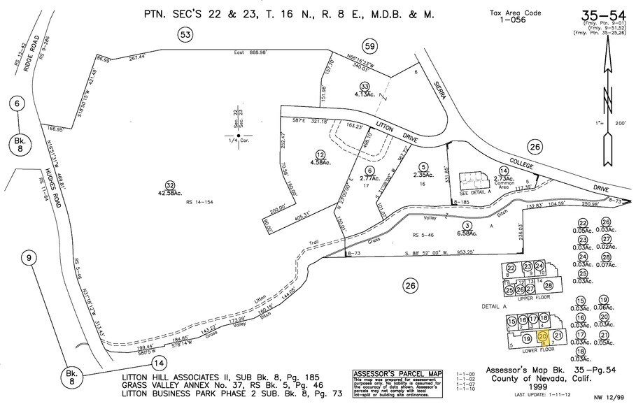 280 Sierra College Dr, Grass Valley, CA for sale - Plat Map - Image 1 of 5