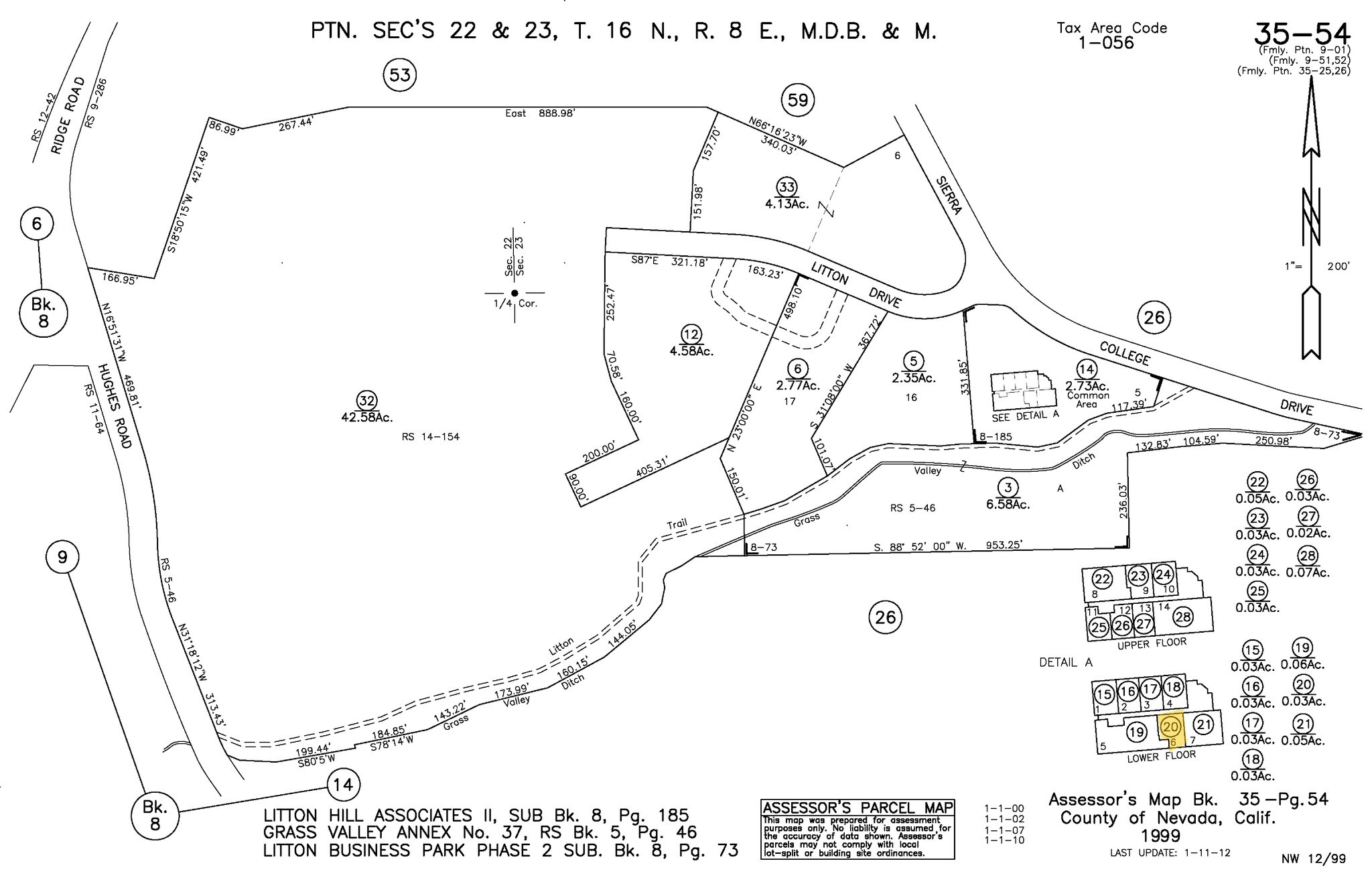 280 Sierra College Dr, Grass Valley, CA à vendre Plan cadastral- Image 1 de 6
