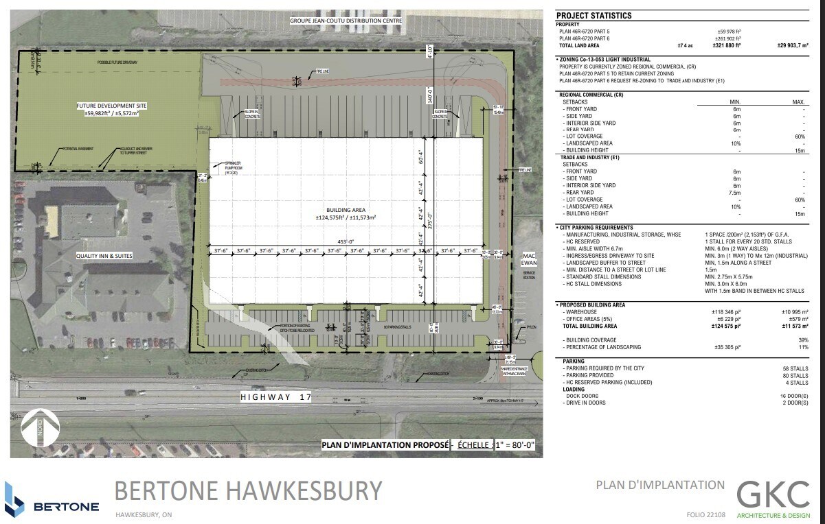 430 County Rd 17, Hawkesbury, ON for lease Building Photo- Image 1 of 2