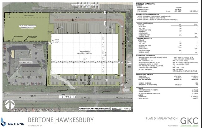 Plus de détails pour 430 County Rd 17, Hawkesbury, ON - Industriel à louer