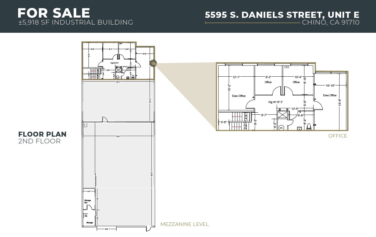 5595 Daniels St, Chino, CA 91710 - Unit E -  - Floor Plan - Image 2 of 2