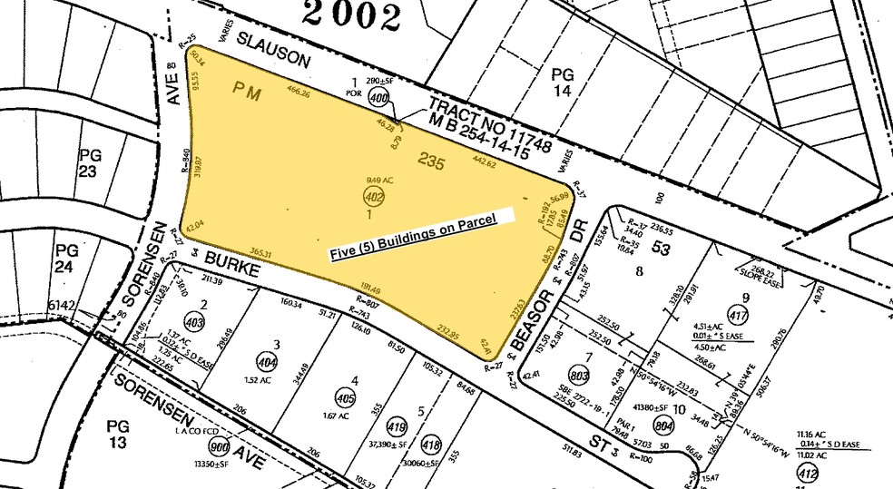 12115 Burke St, Santa Fe Springs, CA à louer - Plan cadastral - Image 2 de 10