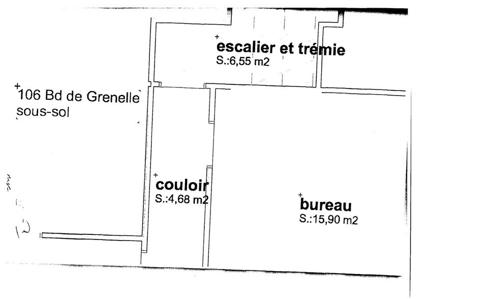 Bureau/Commerce de détail dans Paris à louer - Plan d’étage - Image 1 de 18
