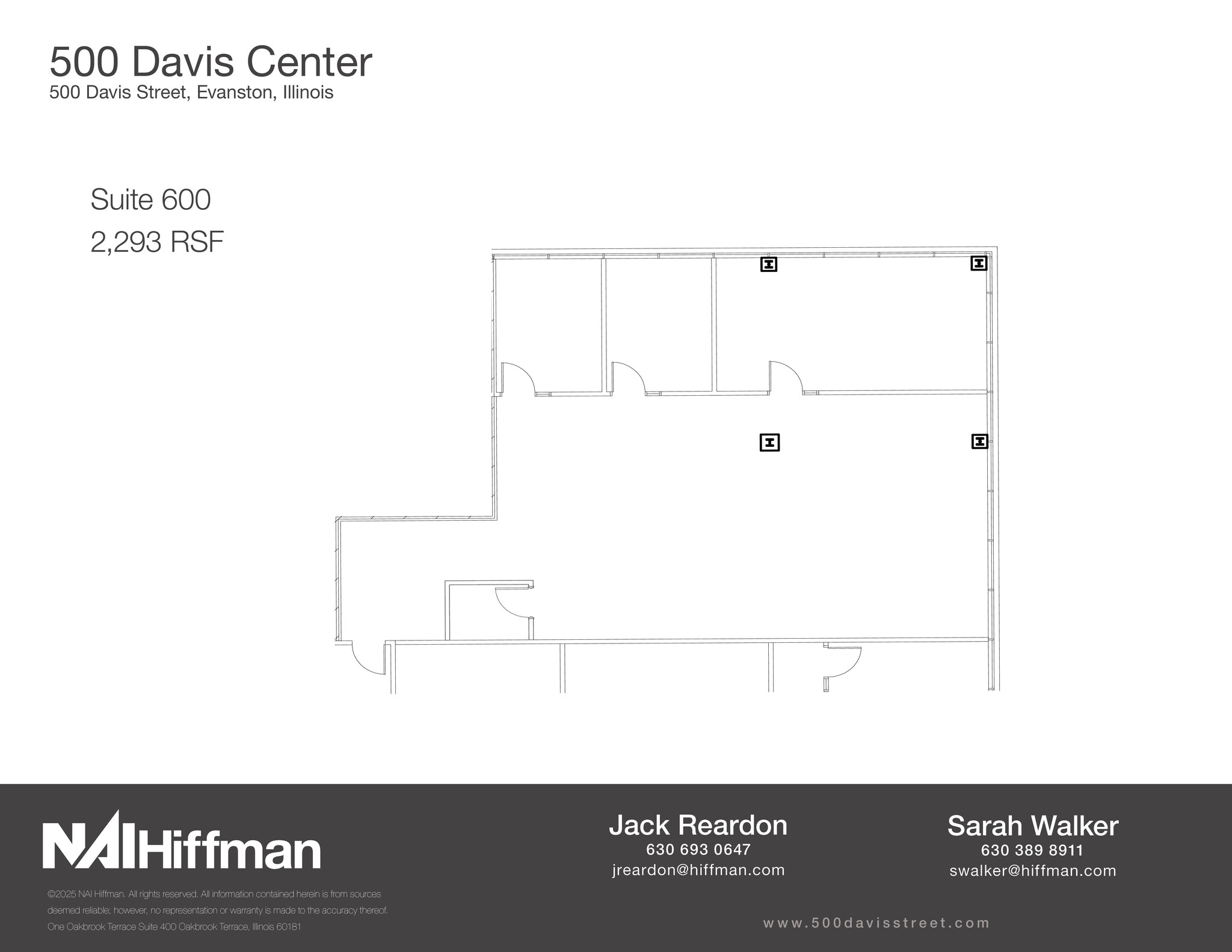 500 Davis St, Evanston, IL for lease Floor Plan- Image 1 of 1
