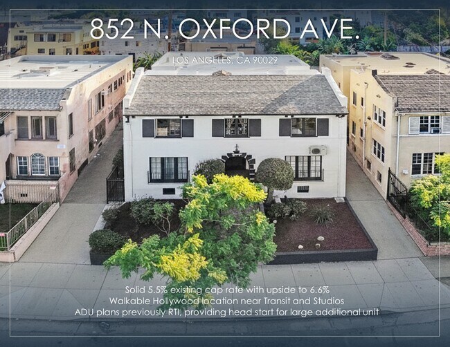 Plus de détails pour 852 N Oxford Ave, Los Angeles, CA - Multi-résidentiel à vendre