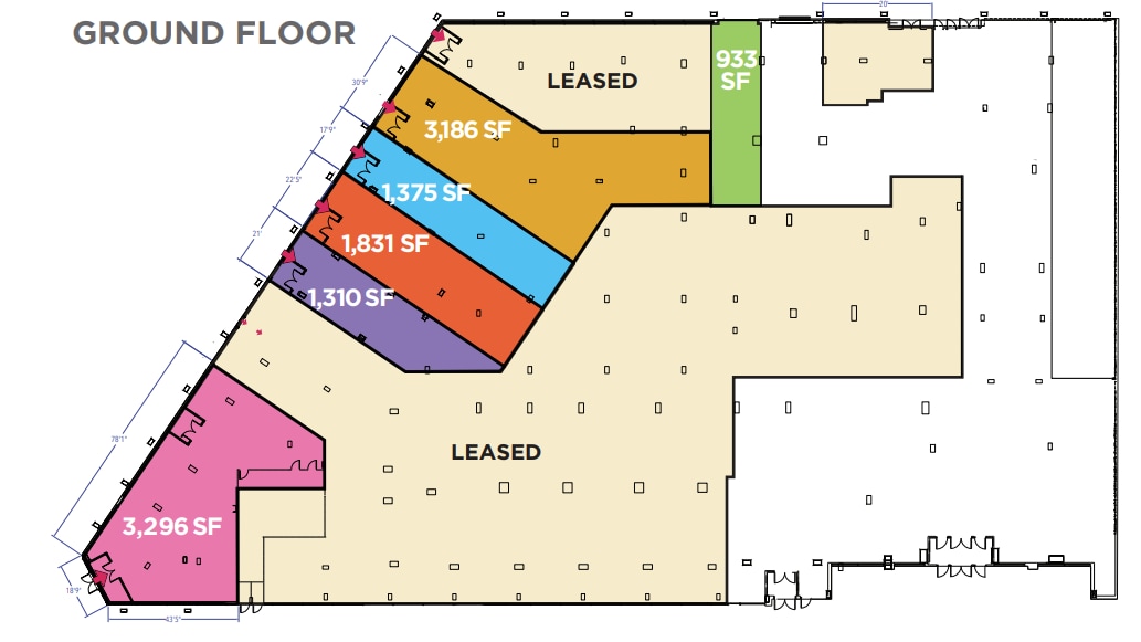 625-635 Fulton St, Brooklyn, NY for lease Floor Plan- Image 1 of 2