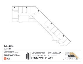 711 Louisiana St, Houston, TX à louer Plan d’étage- Image 1 de 1