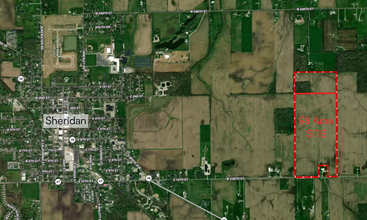 1602 W 236th St, Sheridan, IN - Aerial map view