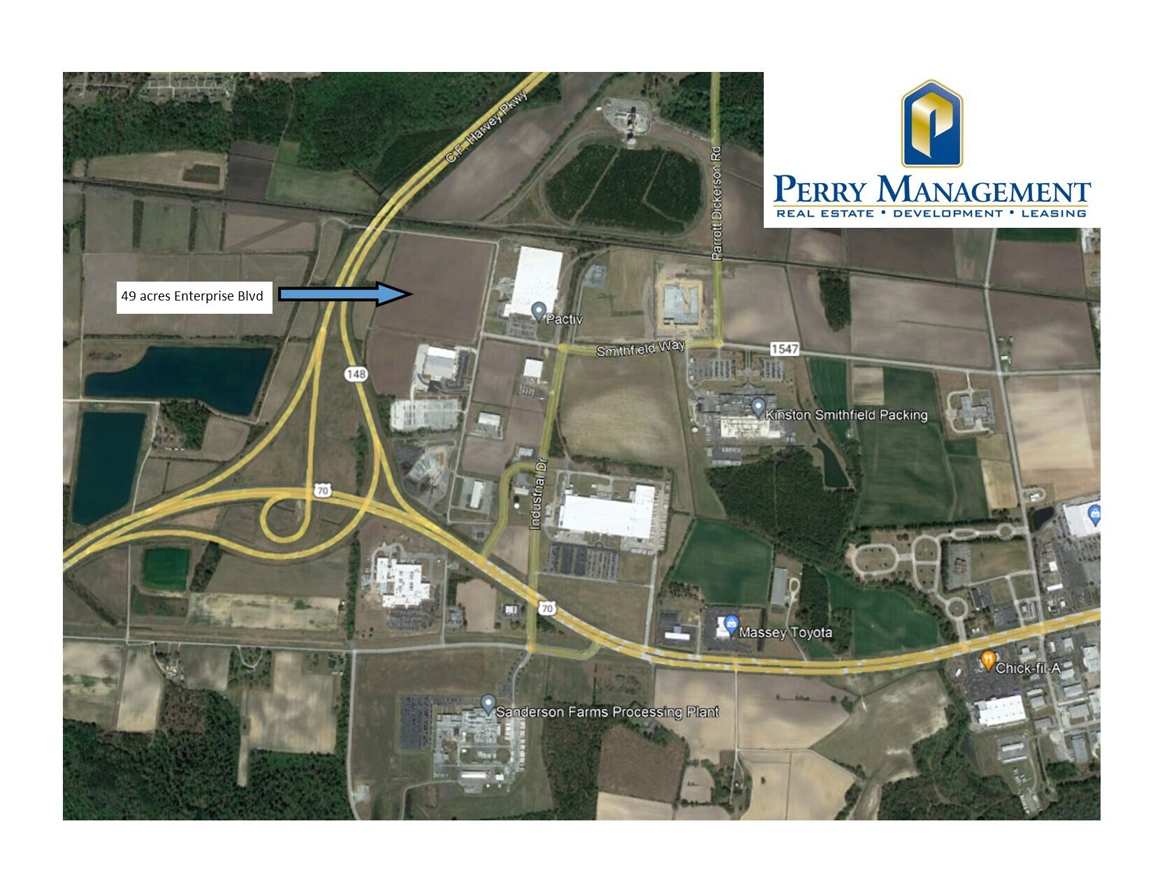 Enterprise Boulevard, Kinston, NC à vendre Aérien- Image 1 de 4