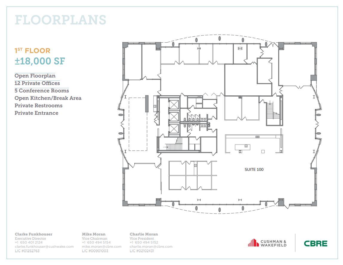 305 Walnut St, Redwood City, CA à louer Plan d  tage- Image 1 de 1