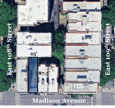1620 Madison Ave, New York, NY - Aerial  map view