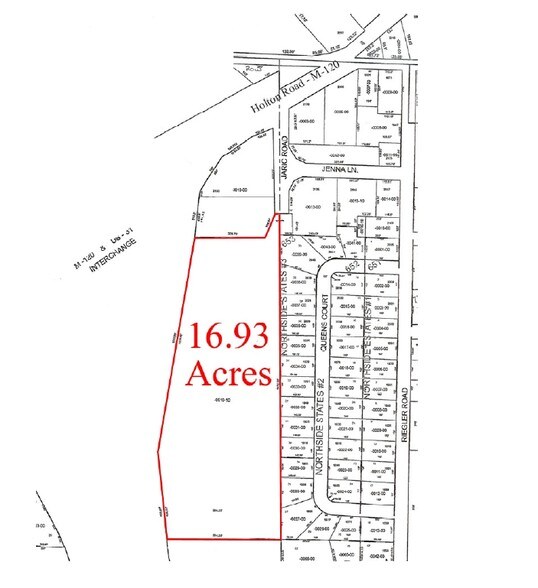 V/L Jaric Ln, Muskegon, MI à vendre - Plan cadastral - Image 1 de 1
