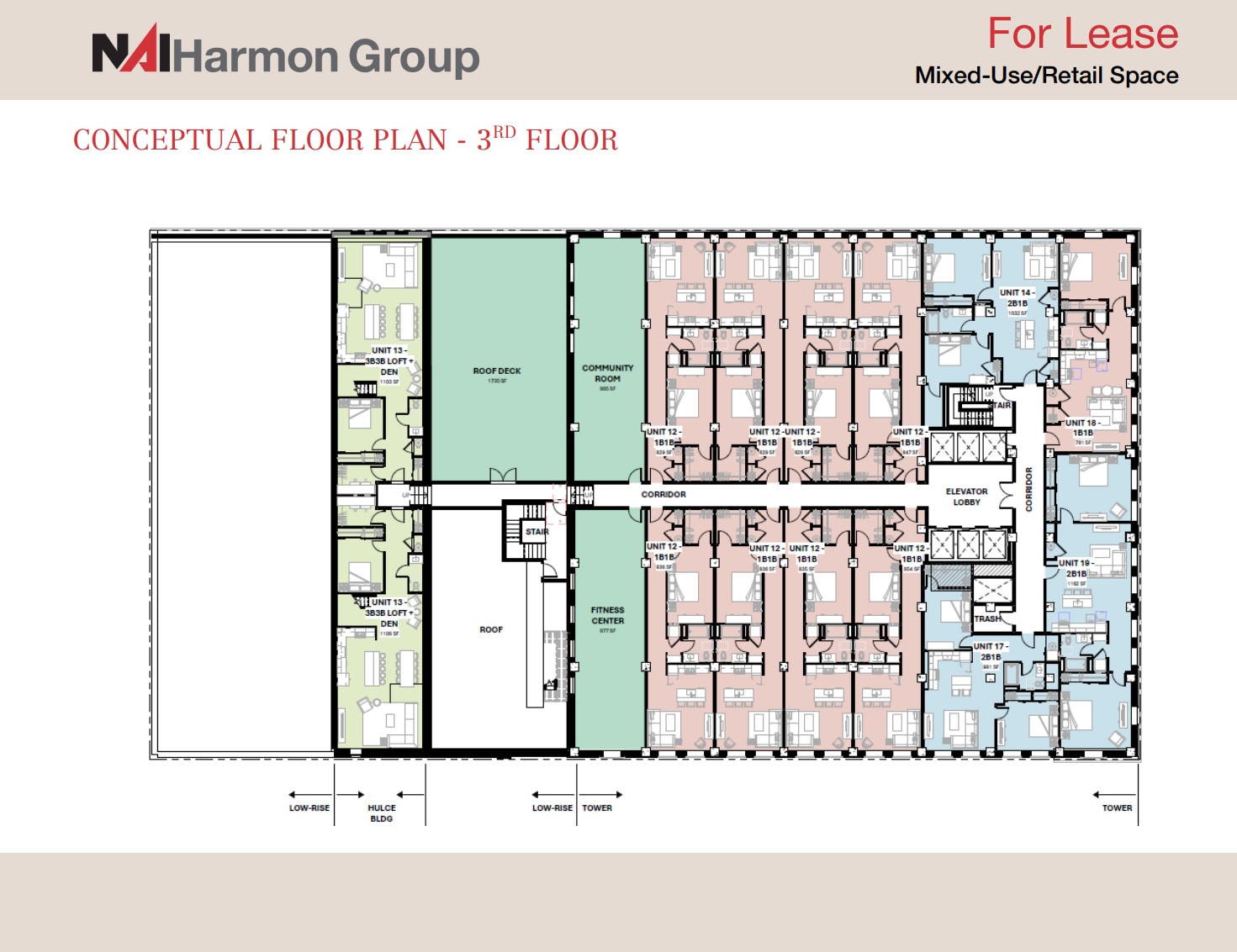 608 Madison Ave, Toledo, OH à louer Plan d’étage- Image 1 de 1