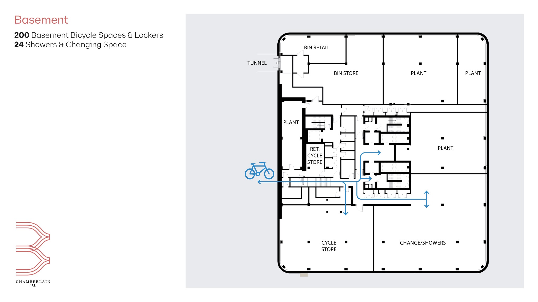 Chamberlain Sq, Birmingham à louer Plan de site- Image 1 de 1