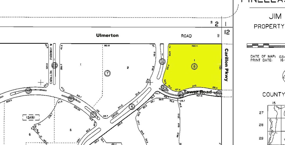 100 Carillon Pkwy, Saint Petersburg, FL à vendre - Plan cadastral - Image 1 de 1