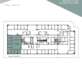 2821 W 7th St, Fort Worth, TX for lease Floor Plan- Image 1 of 1