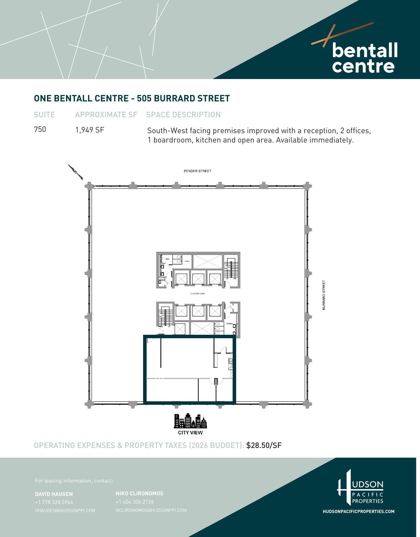 505 Burrard St, Vancouver, BC for lease Floor Plan- Image 1 of 1
