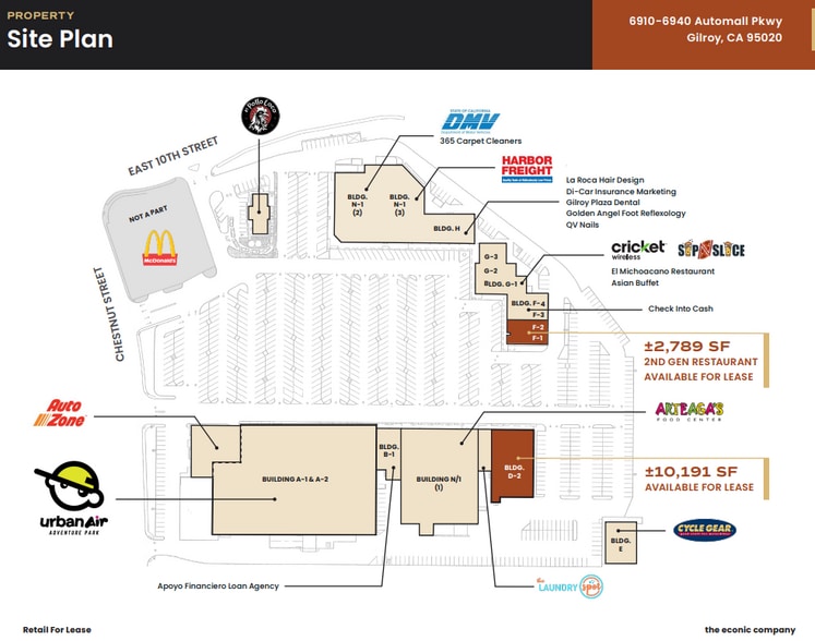 6900-6990 Chestnut St, Gilroy, CA for lease - Site Plan - Image 1 of 1