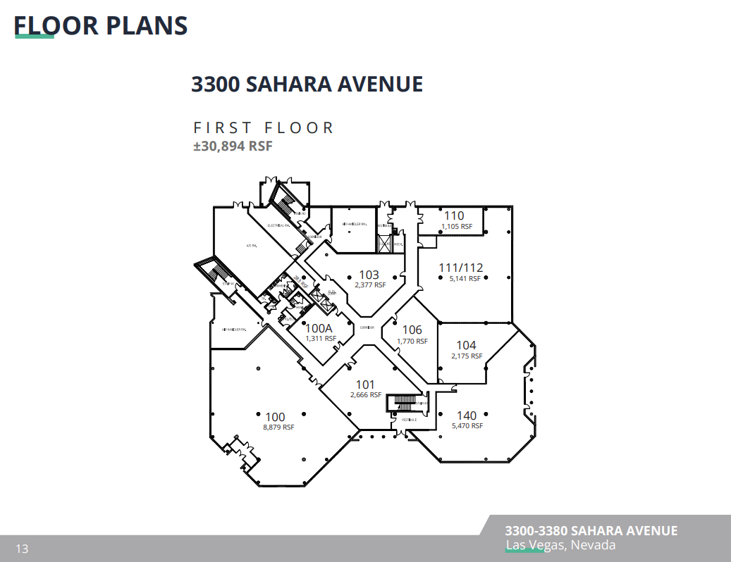 3320 W Sahara Ave, Las Vegas, NV à louer Plan d’étage- Image 1 de 1