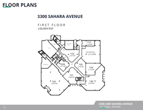 3320 W Sahara Ave, Las Vegas, NV à louer Plan d’étage- Image 1 de 1