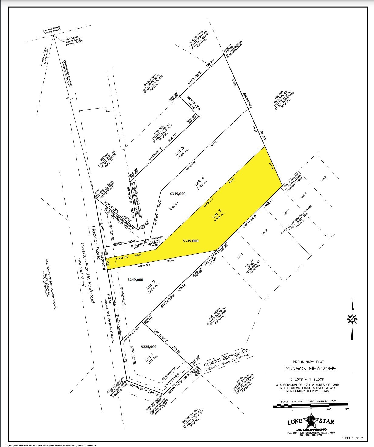 3.915 Acres Meador Road, Conroe, TX for sale Primary Photo- Image 1 of 5
