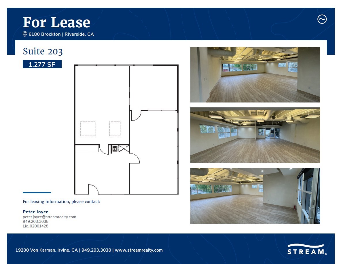 6180 Brockton Ave, Riverside, CA à louer Plan d’étage- Image 1 de 4